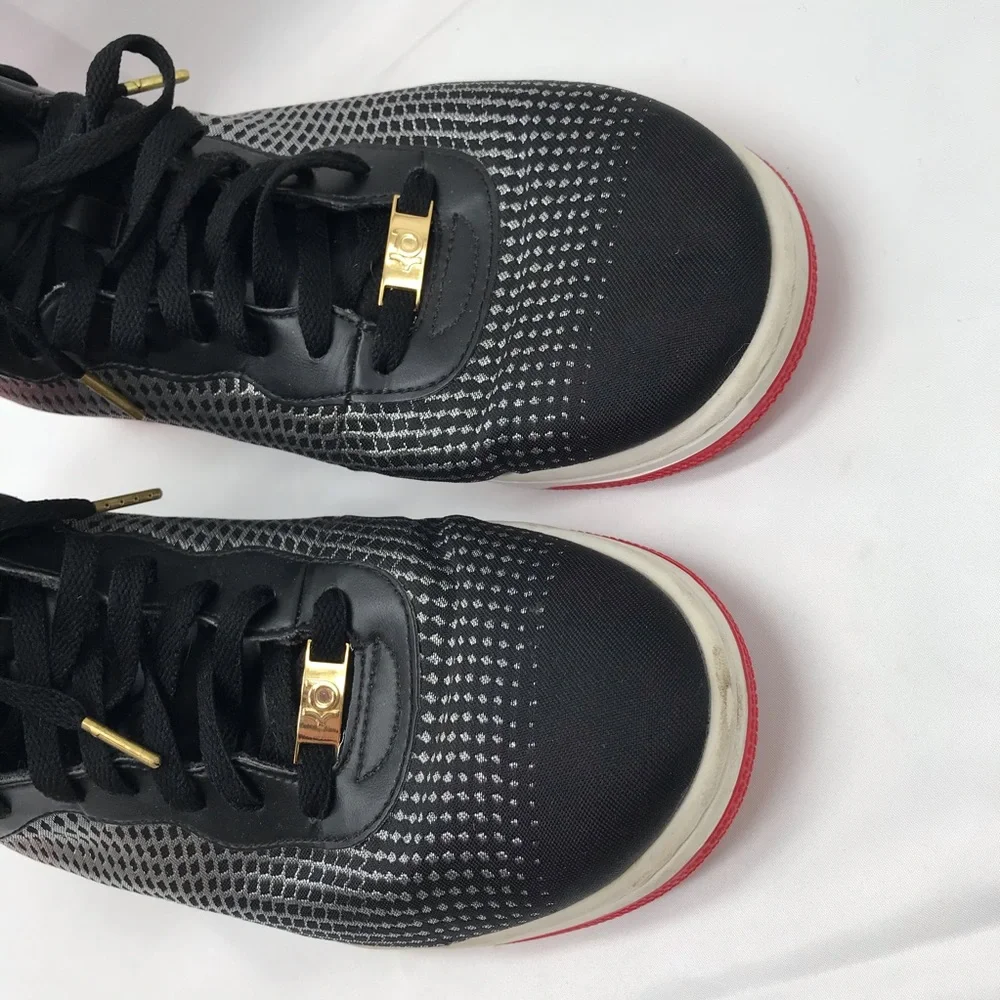 Nike KD 8 Lifestyle Black red silver men’s sneakers size 12 - Picture 4 of 11